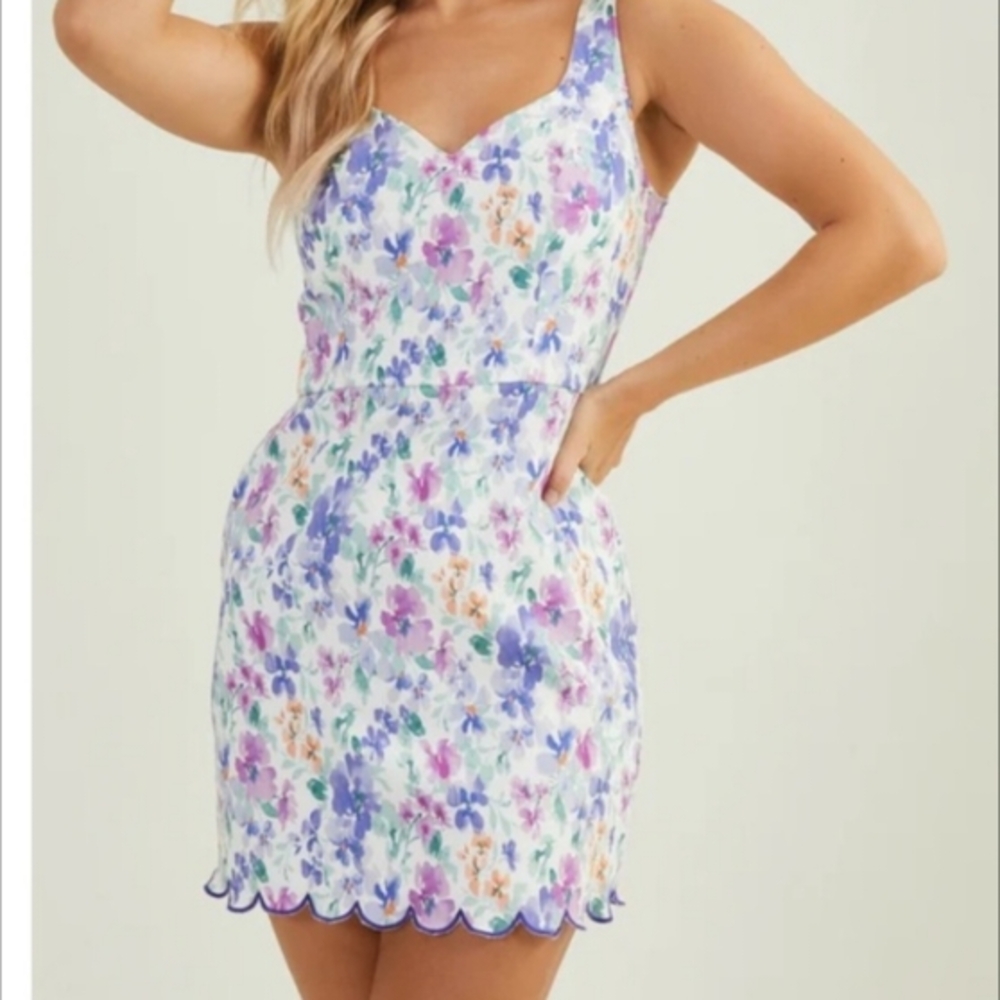 Altar'd State Floral Sleeveless Dress